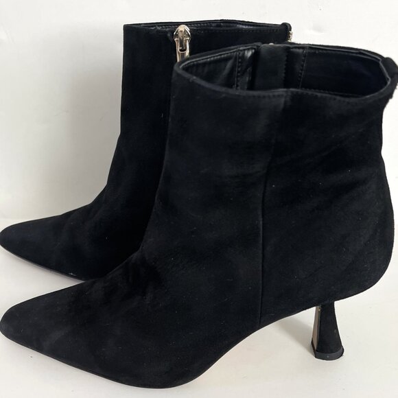 SAM Edelman boots Women's boots Black suede heel 3" boots size 8 - Picture 5 of 8
